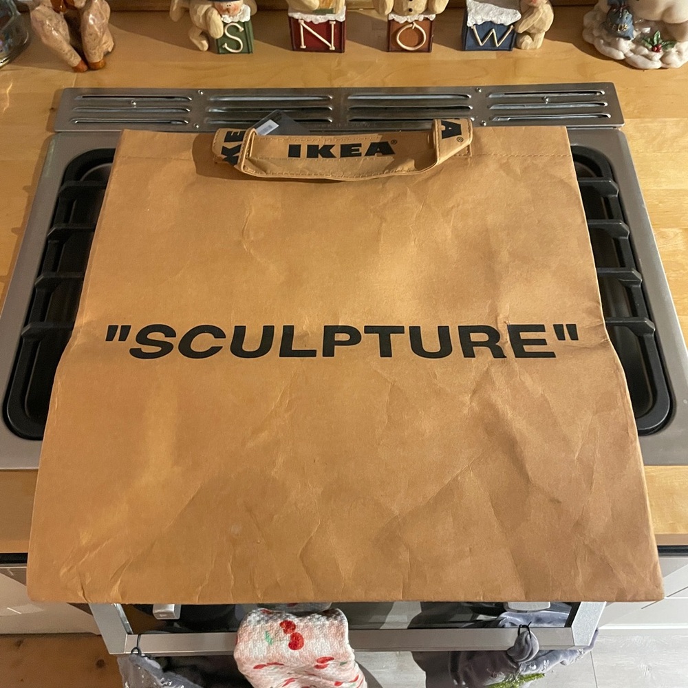 New with tag still on, Virgil Abloh X IKEA reusable bag in great condition.
